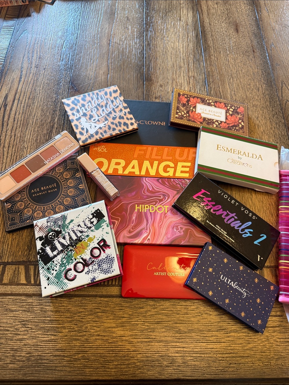 Mixed Eyeshadow Palette Lot - Bright Orange & Multi-Tone Collection